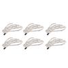 Skeleton Hand Hair Clip Punk Rock Horror Rhinestone Bone Hair Barrette Claws for Halloween Party Cosplay Gifts Silver