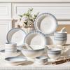 Set de tacâmuri Corelle Blue Danube cu 32 de piese