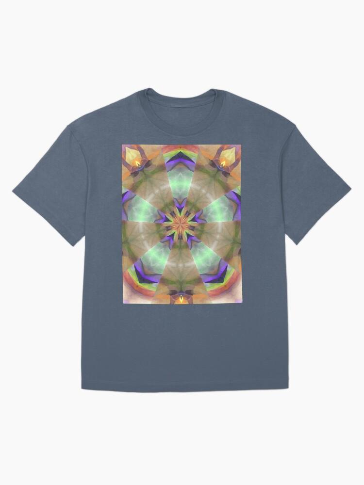 Pentangle Pastel Shades Multicolored Kaleidoscope Pentangle Pattern 2 Oversized T-Shirt