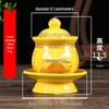 Coppa per Acqua per Altare Buddista in Ceramica di Loto con Mantra della Grande Compassione - Tazza per Offerte a Guanyin