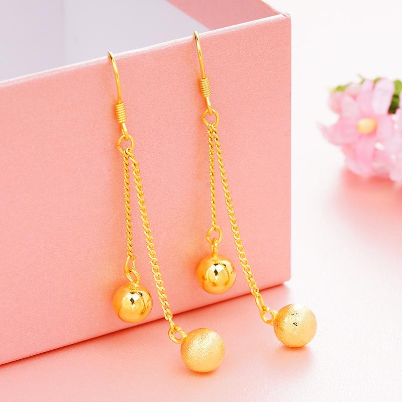 

Вьетнамские позолоченные латунные серьги-кисточки для женщин - Ретро свадебная мода