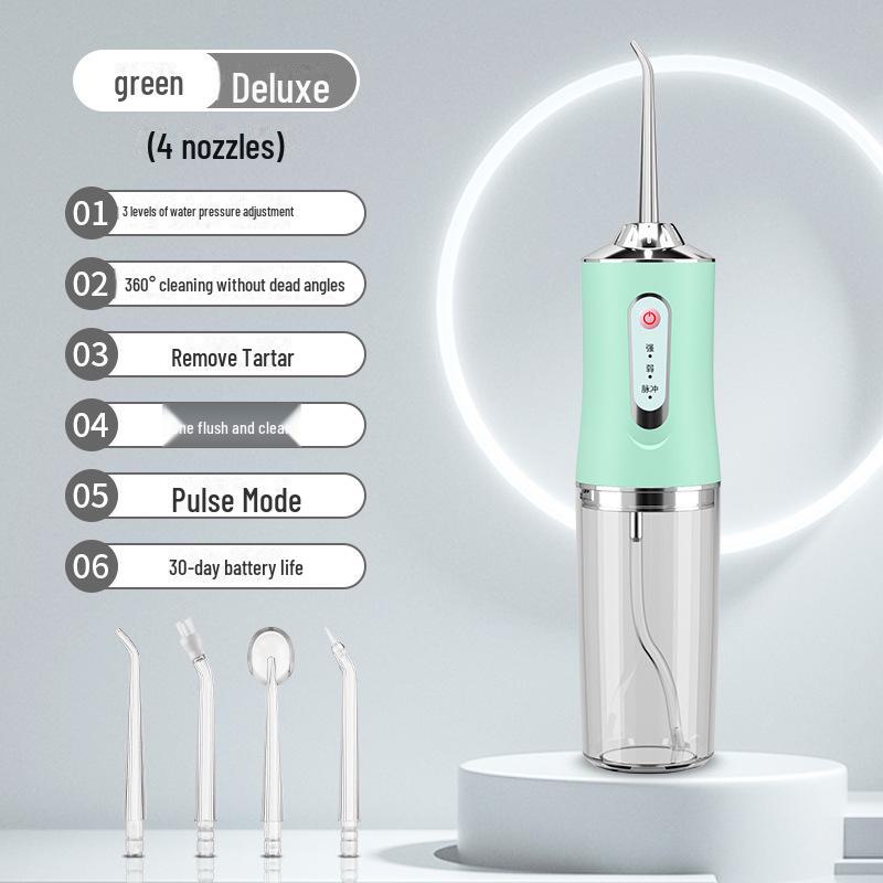 Usmile Portable Electric Water Flosser with Four Heads for Oral Care