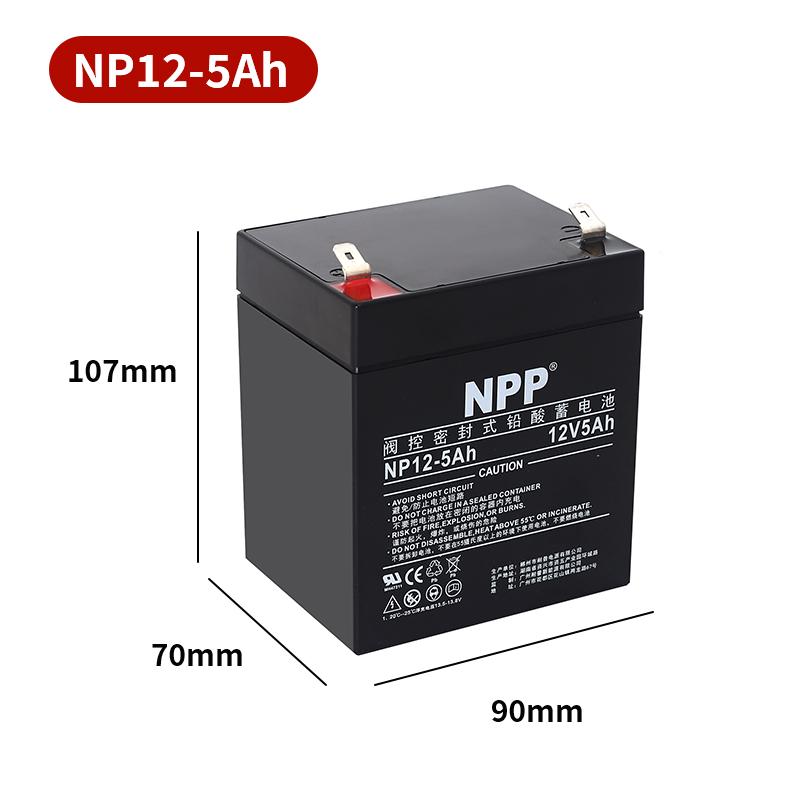 Naipu NPP 12V 120Ah Solar Colloidal Battery for Household, UPS, RV, Street Lighting