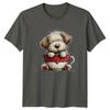 Puppy Love Hearts Dogs Unisexs TShirt Unisexs Tee Graphic Unisex Top