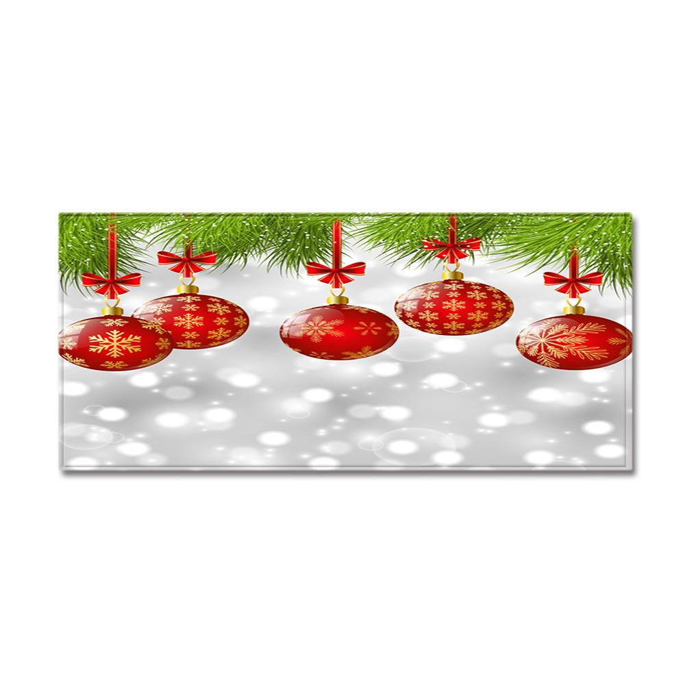Christmas Porch Entrance Mat Kitchen Absorbent Strip Bathroom Non-Slip Mat Bedroom Living Room Carpet Floor Mat