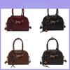 Vintage Handheld Commuter Bag For Women Pu Material Small Crossbody Purse With Large Capacity