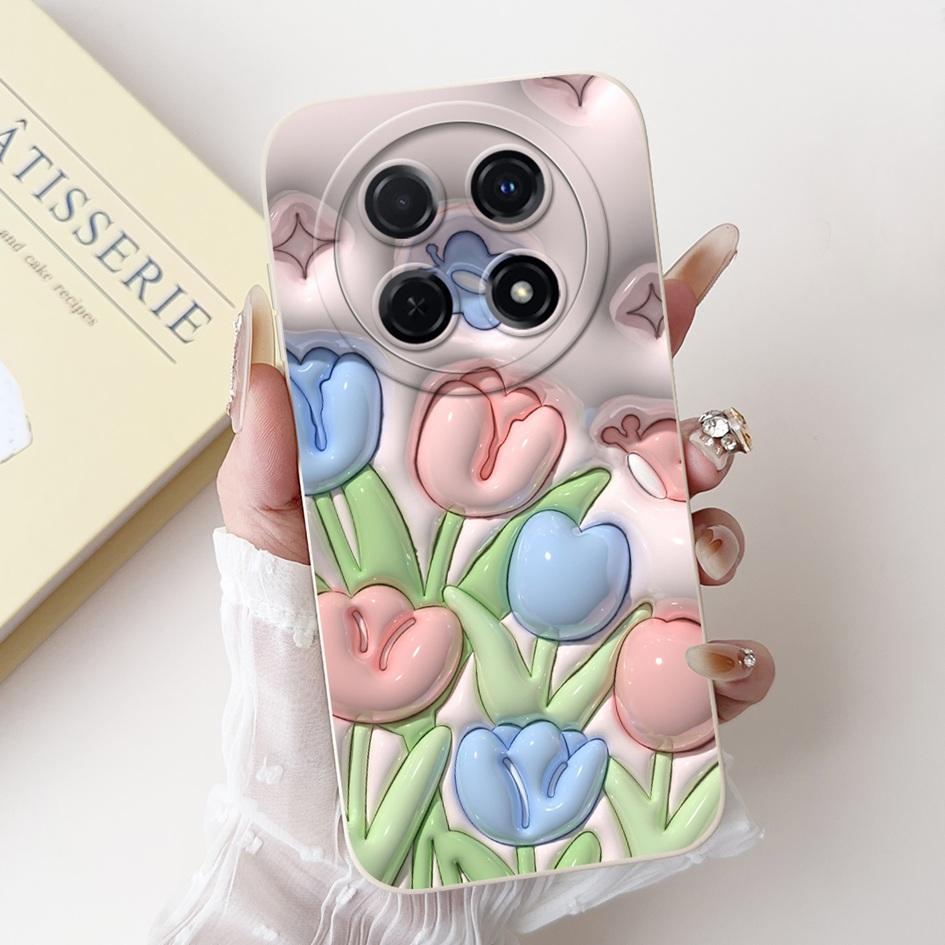 

For Huawei Nova 12i 13i 4G Case Fashion Flowers Duck Cat Soft Silicone Shockproof Cover For Huawei Nova12i CTR-AL20 Phone Shells Huawei Nova 12i
