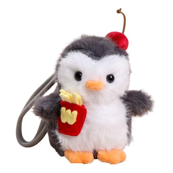 Penguin Sheep Design Plush Doll Keychain Pendant Soft Portable Mini Doll