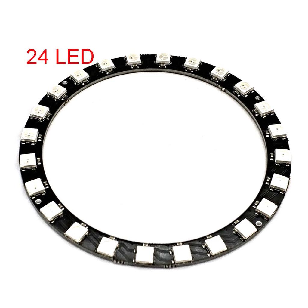WS2812 Led Digital Panel Matrix Flexible Screen 1 4 8 12 16 24 64-Bit 5050 RGB WS2812 Ring Individually Addressable Pixels