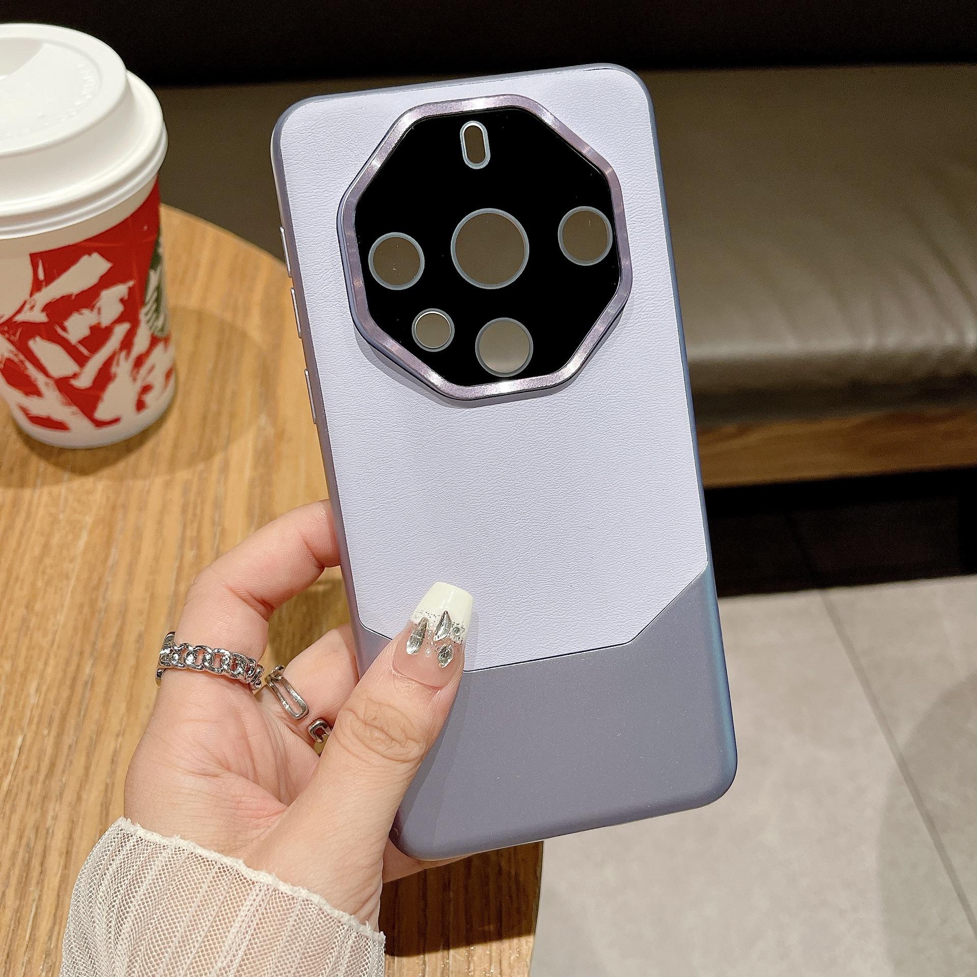 

Деловой чехол с текстурой кожи Mate50p, подходит для чехла для телефона Huawei Mate 60 Pro mate30pro