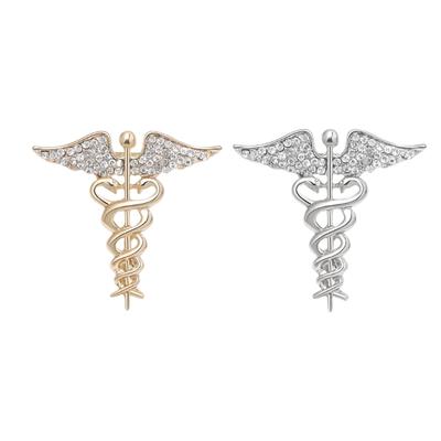 Fashionable Sophisticated Angelic Wing Lapel Pin with Dripping Oil Designs Contrast Accessory for Party Supplies Costumes