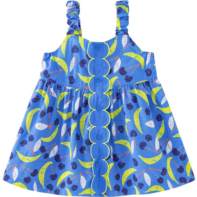 

minibala Girls Linen-Cotton Blend Summer Dress 100