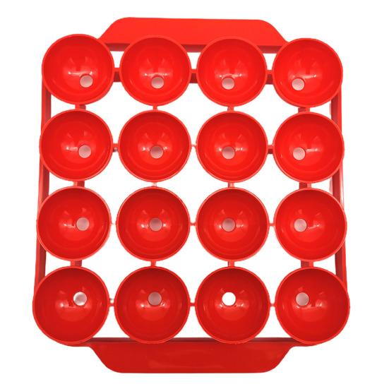 Multi-Function DIY Rice Ball Meatball Mold Transparent Cover Red Meatball Making Tray