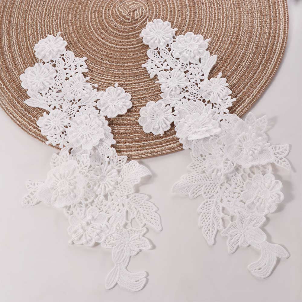 Fashion Sew On Patches Handmade Embroidery Appliques Flower Decorations Patches  Bridal Wear