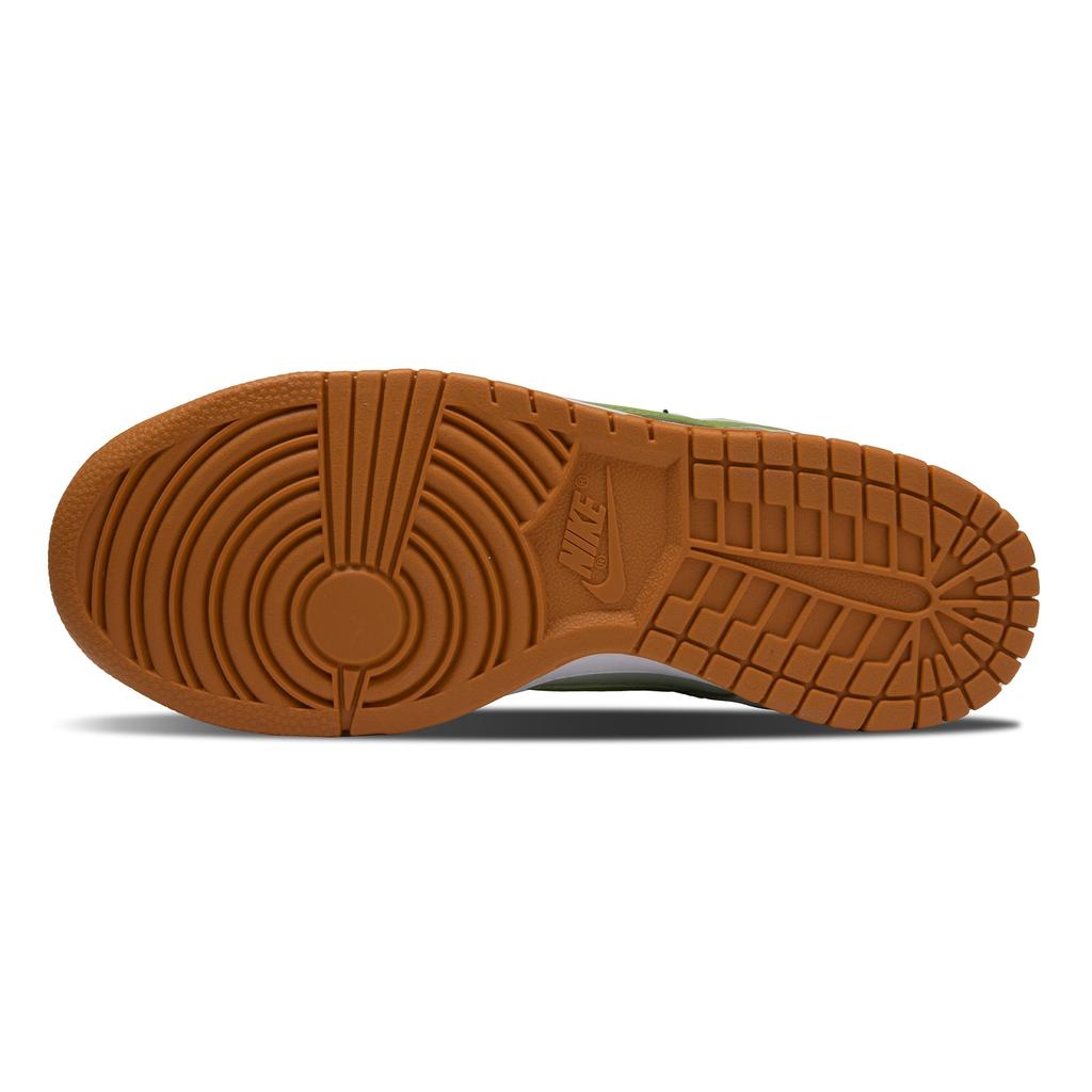 Nike Dunk Newborn Abrasion Resistant Abrasion Resistant Low Top Skateboard Shoes Unisex White Green Orange FQ6965-700(Team864-)