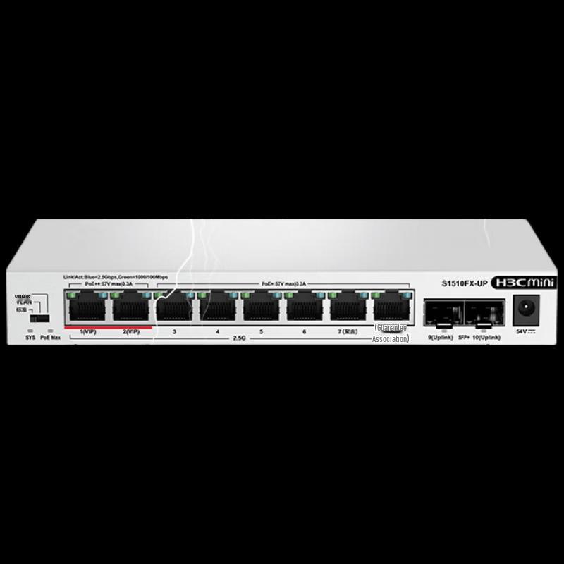 

H3C S1510FX-UP 8-Port 2.5G PoE Switch