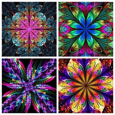 Pintura de diamante 5d, Mandala religiosa, bordado de diamantes artesanal, punto de cruz, flor, decoración del hogar, arte, costura