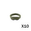 Military Building Blocks Accessories Soldier Figures Soviet Helmets Guard Hat Navy Pirate Firefighter Army Hats Mini Bricks Toys