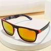 8pcs Sporty Sunglasses Set  Vibrant Gradient Lenses Full Rim Design for Running Hiking and Outdoor Activities