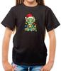Triceratope Christmas Lights - T-Shirt - Cute Dinosaur Funny Christmas Love