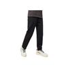 Anta Solid Color Logo Embroidery Elastic Waist Straight-Leg Sweatpants Men Bottoms Black 152231315-1