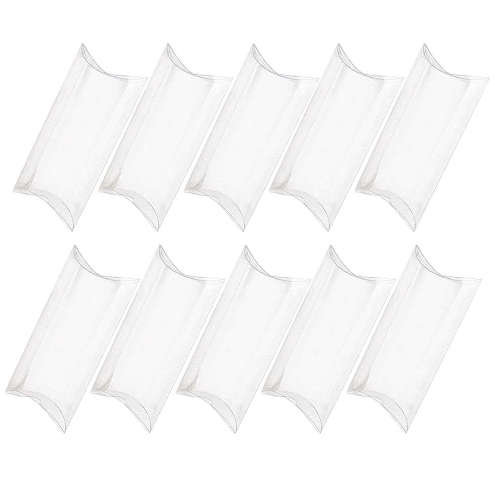 

50pcs PVC Candy Boxes Wedding Favors Clear Containers Small Plastic Party Decorations Elegant Quality DIY Crafts Gifts other прозорий