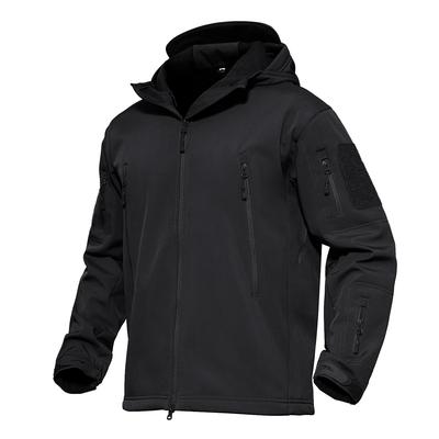 MAGCOMSEN Outdoor Plus Taktische Größe 2XL Herrenjacke, Bergsteigen, Herbst, Größe, Jacke, Multifunktional, Winddicht, Airsoft, Schwarz,