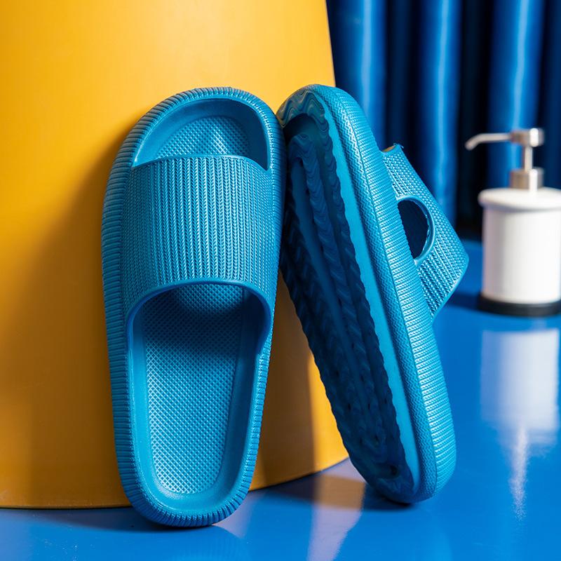 Slippers EVA Thick-Soled Non-Slip Summer Quarters Bathroom Shower Sandals Slippers Simple Men Women Wear Indoor Home Casual