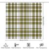 Plaid Shower Curtain Set Bathroom Decor Green White Checkered Waterproof Washable Fabric Home Decoration Free Shipping