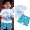 Kids Summer 2-Piece Outfit - Short Sleeve T-Shirt and Shorts Set for Boys and Girls