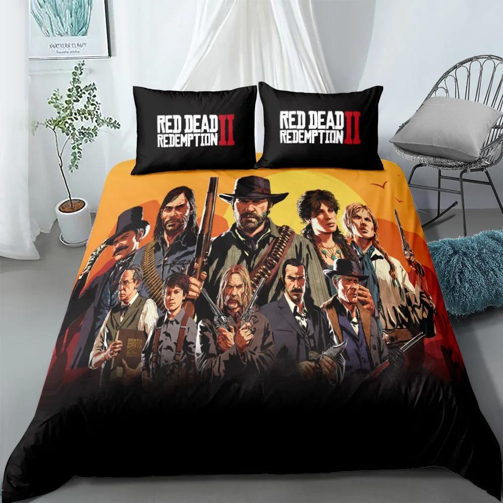 West Cowboy Game Play Bedding Set For Bedroom Soft Modern Bedspreads Comefortable Kids Duvet Cover Quilt Cover And Pillowcase