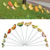 12PCS Multicolor Butterfly Garden Stakes Mixed Size Ornament Simulation Butterfly with Rods Accessories DIY