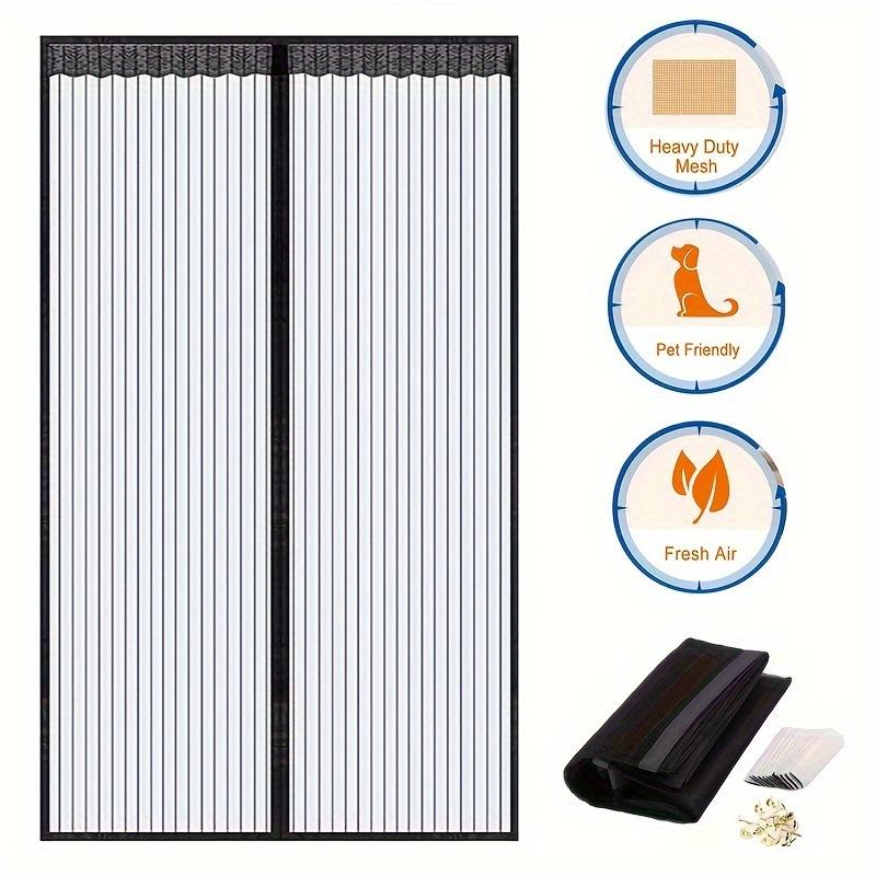 Magnetic Door Screen Custom Size Mosquito Net Curtain Fly Insect Automatic Closing Invisible Mesh For Kitchen Indoor Living Room