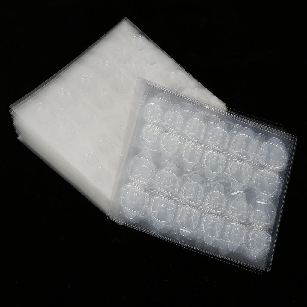 50 Fogli Adesivi per Unghie Finte Biadesivi Impermeabili Trasparenti Nastro Gel per Unghie