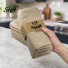 Farmhouse Style Napkins Rustic Linen Napkin, 16 Inch Cloth Solid Color Stitched Machine Washable Napkin for Dining Table Wedding Bridal Shower