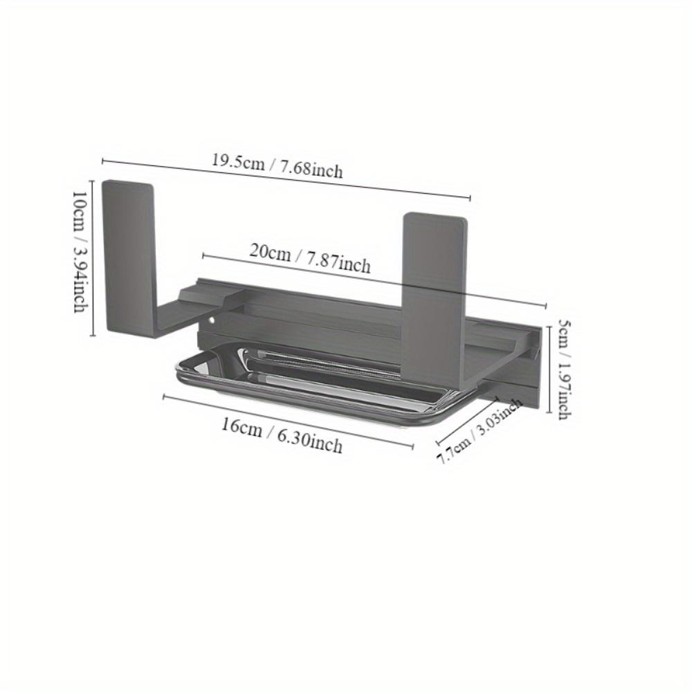 1PC Pot Lid Holder Organizer Rack Wall Mount Pot Lid with Tray Kitchen Cabinet Door Bakeware Pans Trays Storage Rack