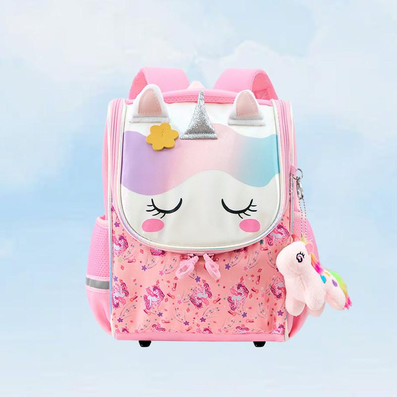 Cartoon Children School Bag With Lightweight Material For Kindergarten розовый