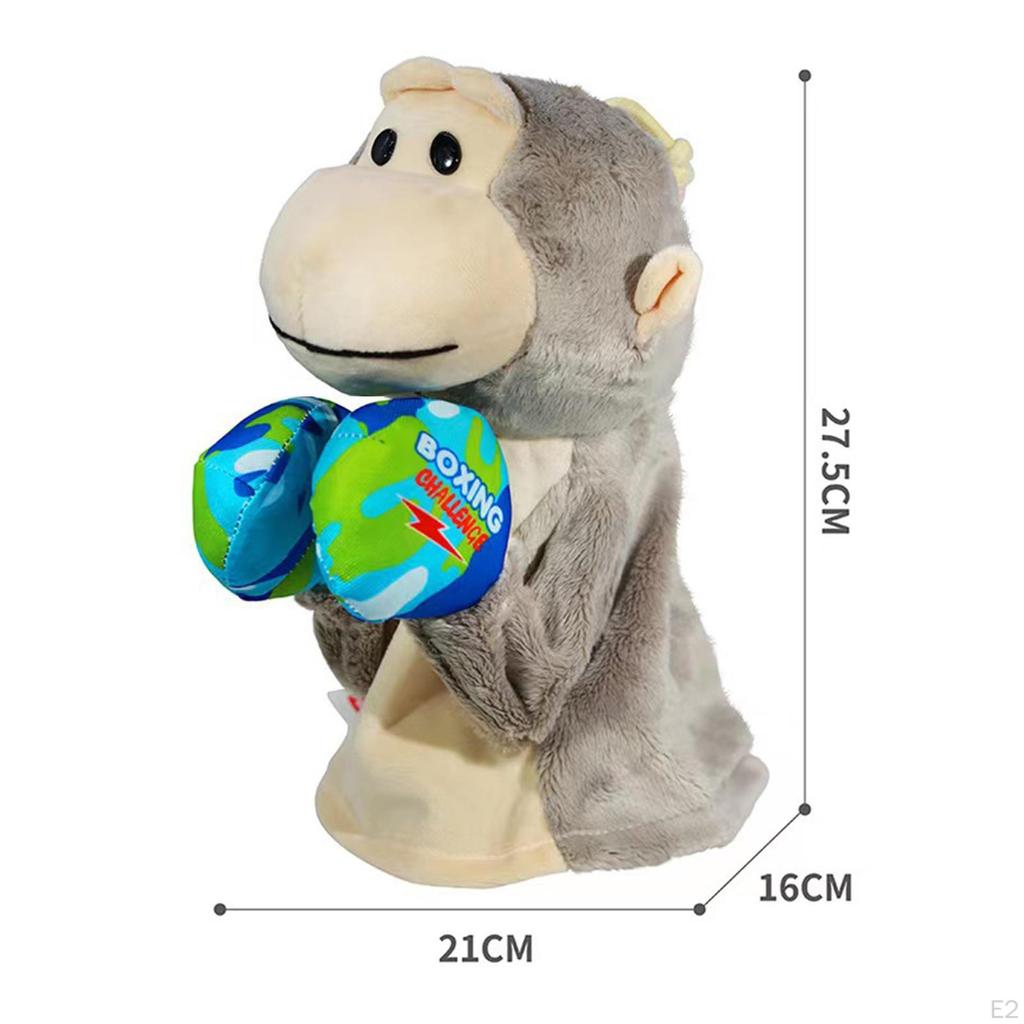 Boxing Doll Stuffed Funny Realistic Ornament Decoration Interactive Game Sounding Toy for