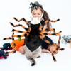 LED fialová světla Zvířecí svítící pavouk Oblečení chlupatá simulovaná pavoučí Halloweenský kostým pavouka pro mazlíčka Kreativní realistický