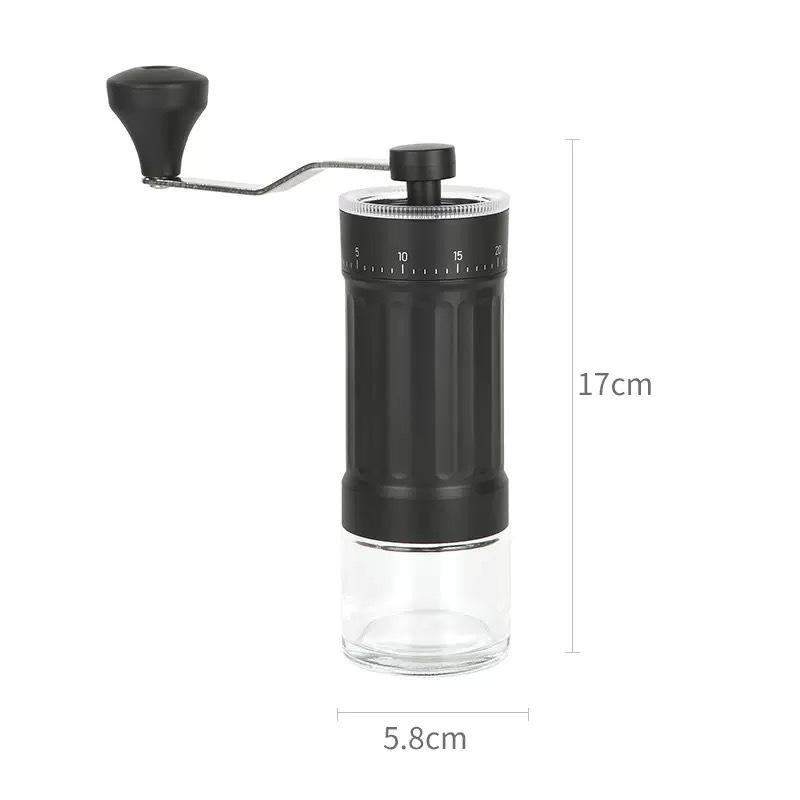 

Mini Manual Coffee Grinder, 40 Adjustable Settings, Portable Hand Mill with 30g Capacity.Conical Burr for Espresso, Pour Over