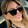 Fashion Cat Eye Sunglasses Women Men  Vintage Luxury Brand Designer Cat-Eye Eyewear Ladies Shades UV400 Trending Sun Glasses