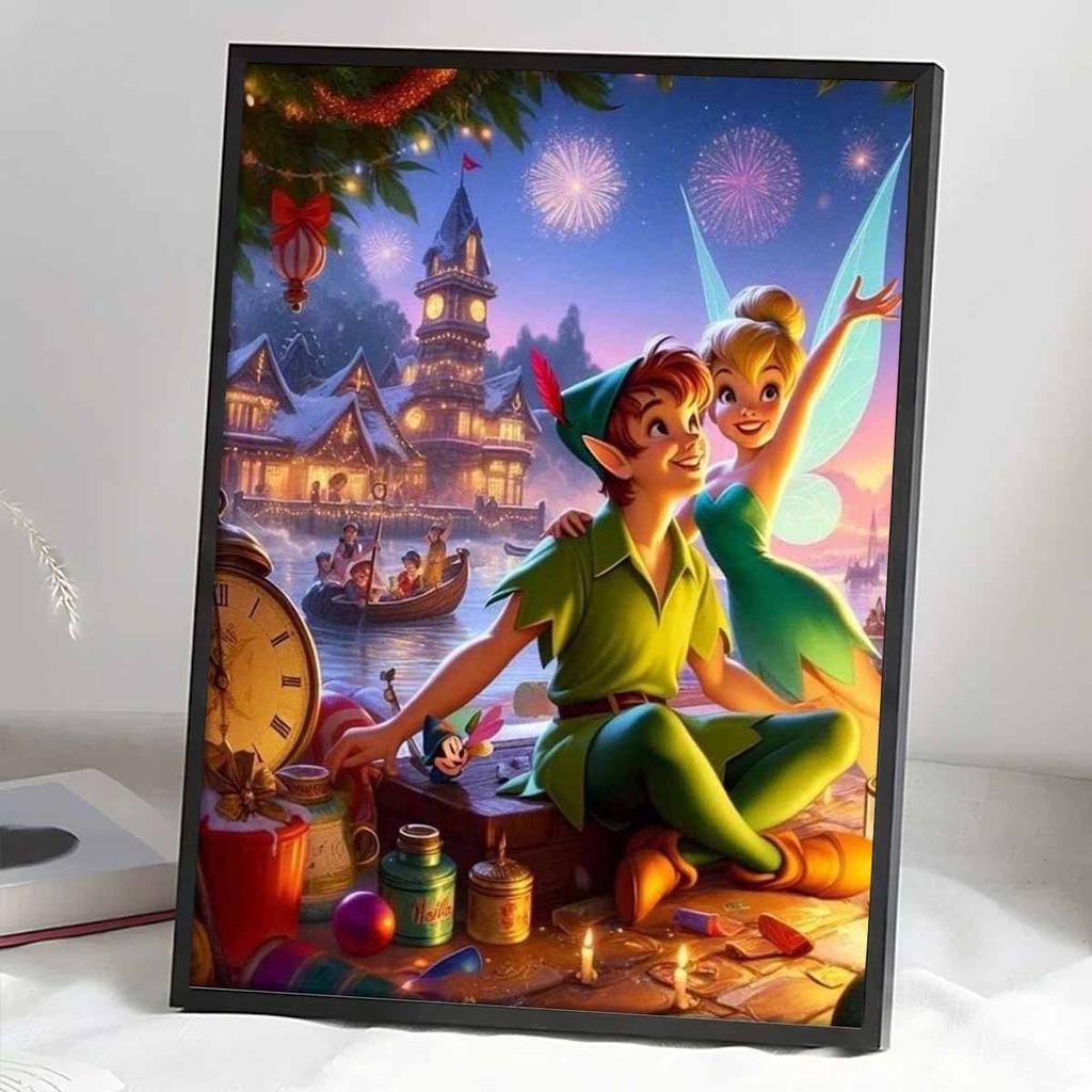 Full Round Diamond Painting The Elf Couple Art Rhinestone Picture Mosaic DIY 5D Cross Stitch Embroidery Home Decoration