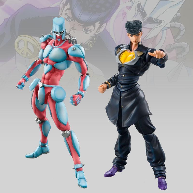 Jojo'S Bizarre Adventure Josuke Higashikata & Crazy Diamond Movable Super Action Figure Statue Collectible Toys Model Kit Gift