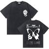 Gewaschenes Vintage Rapper Kendrick Lamar To Pimp A Butterfly Grafik-T-Shirt Herren Hip Hop Rap Stil T-Shirts Männlich Übergroße T-Shirts
