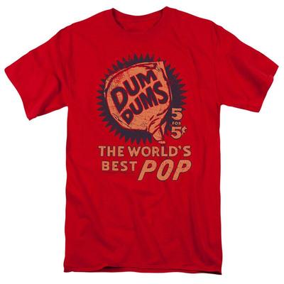 Dum Dums 5 For T Shirt Mens Licensed Sucker Lollipop Candy Red