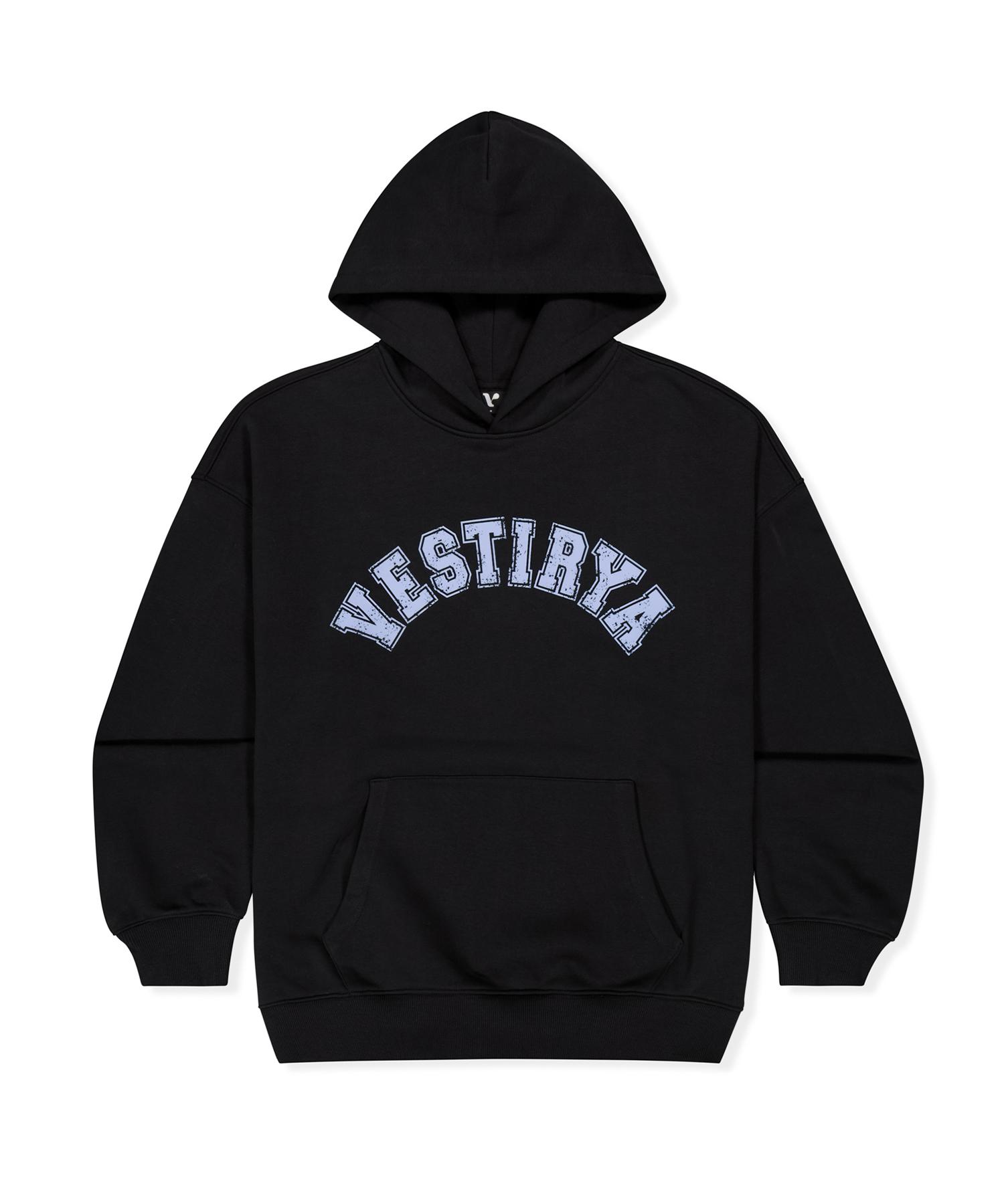 Bestiria Heritage Arch Logo Overfit Hoodie Black M