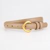 Leather Men Women Fashion Belt With Alloy Buckle And Letter Details For Casual Dress