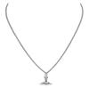 VIVIENNE WESTWOOD Engraved Saturn Design Brass Necklace Men Necklace Silver 8050889136323