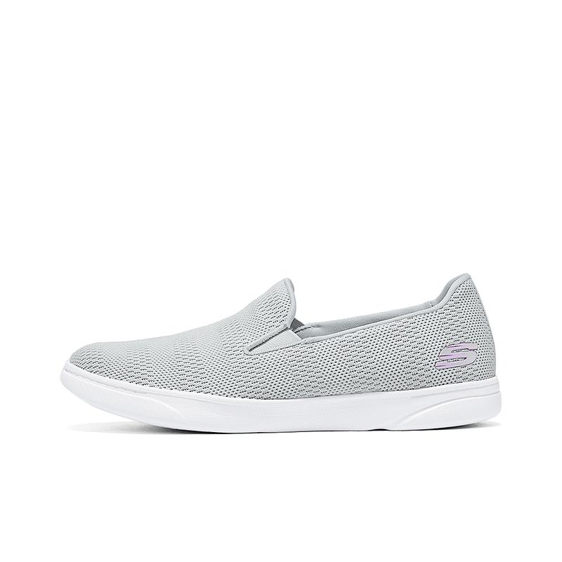 Skechers Sport Active Mesh Bequem Mode Vielseitig Langlebig Niedrig geschnitten Freizeit-Schuhe Damen Sneaker Hellgrau 897962-LTGY 35