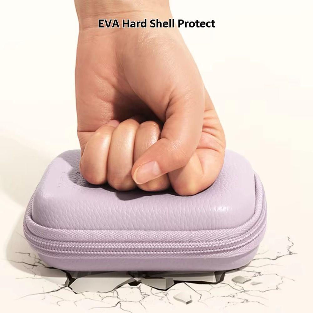PU Leather Digital Camera Case Hard Shell Camera Carrying Bag Cameras Storage Holder  SD Card